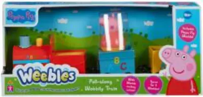 TM Toys PEPPA Pig WEEBLES - Roly Poly figura és vonat