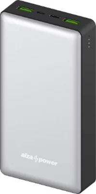 AlzaPower Ingot 20000mAh Quick Charge + PD3.0 - ezüst power bank