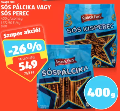 Sós pálcika/perec, 400 g