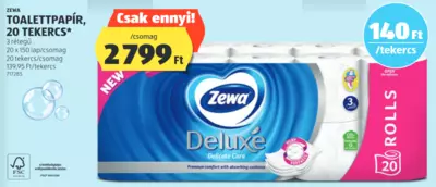 Zewa Toalettpapír, 20 tekercs