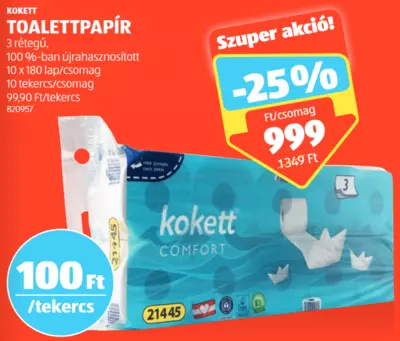 Kokett Toalettpapír