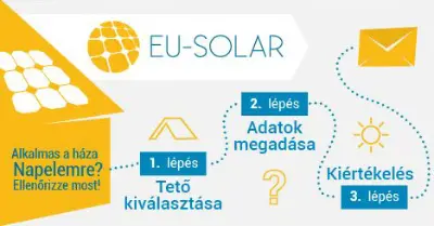 EU-Solar - 100%-os napelem kiépítés támogatás