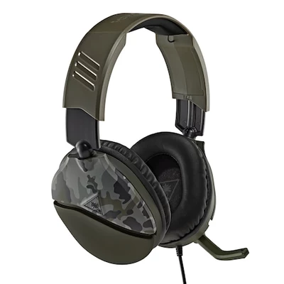 Turtle Beach Recon 70 játék fejhallgató, többplatformos, 3,5 mm-es jack, Camo Green