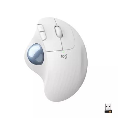 Logitech ERGO M575 Vezeték nélküli trackball egér, Fehér