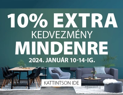 Extra 10% kedvezmény mindenre