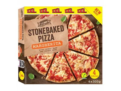 Trattoria Alfredo Margherita pizza, 4x300 g