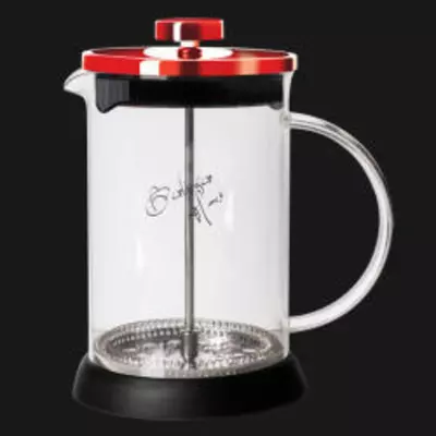 Berlinger Haus BH-1496 Dugattyús kávé és teafőző, 350 ml, burgundi