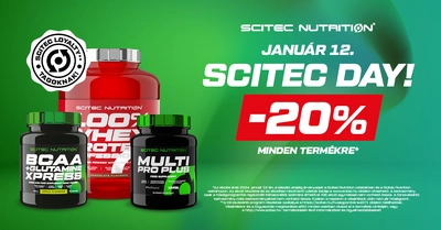 Scitec Day! - 20% Minden termékre