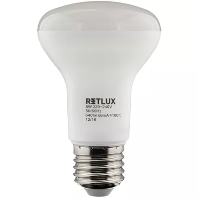 RETLUX Led Spot izzó E27 RLL 282 R63 8W kifutó 50002488