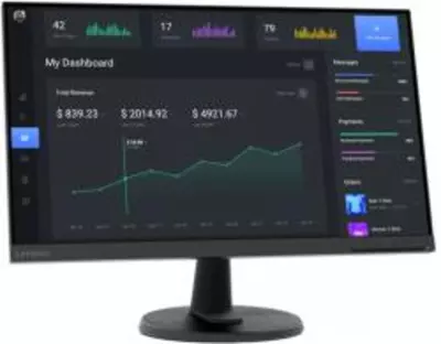 Lenovo D24-45 23, 8'' Sík FullHD 75 Hz 16: 9 FreeSync VA LED Monitor