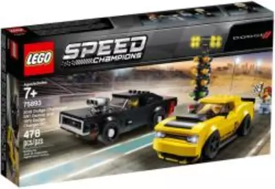 LEGO Speed Champions: 75893 - 2018 Dodge Challenger SRT Demon és 1970 Charger RT