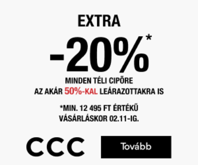 -20% EXTRA minden téli cipőre