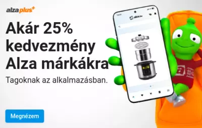 Saját márkás termékek AlzaPlus+ tagoknak 15/25% kedvezménnyel az appban