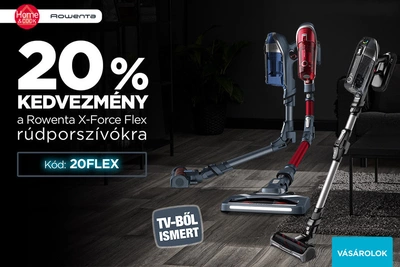 20% kedvezmény a Rowenta X-Force Flex rúdporszívókra