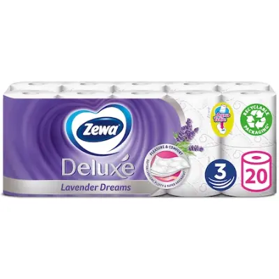 2 x Zewa Deluxe 3 rétegű toalettpapír, több illatban, összesen 40 tekercs