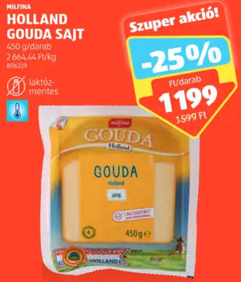 Milfina Holland Gouda sajt, 450 g