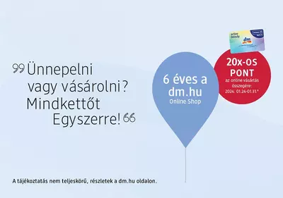 20x-os pont az online vásárlások összegére