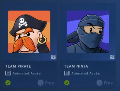 2 ingyen Steam avatar és egy sticker (Pirates vs. Ninjas Fest)