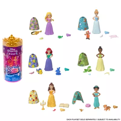 Disney Hercegnők Color Reveal Meglepetés mini baba (HMB69)