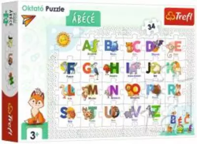 Trefl ÁBÉCÉ oktató puzzle 34 db-os - (15577)