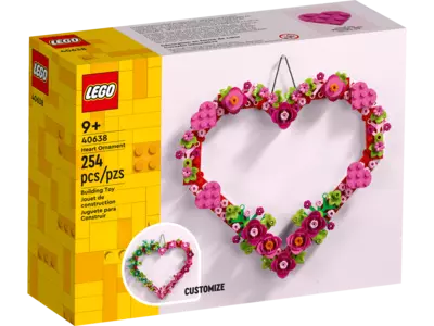 Ajándék LEGO szív alakú dísz (20 ezer Ft felett)