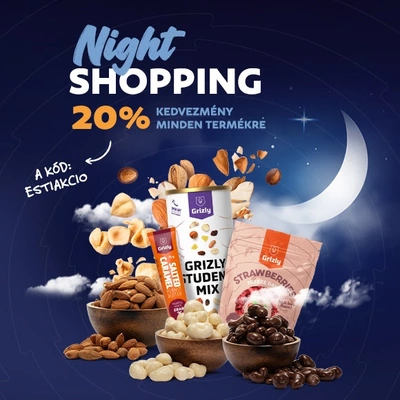 Night shopping (20% kedvezmény mindenre!)