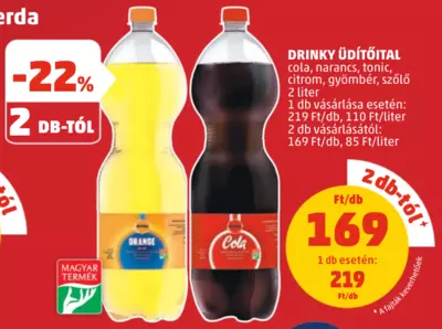 Drinky Üdítőital, 2 l (2 darabtól)