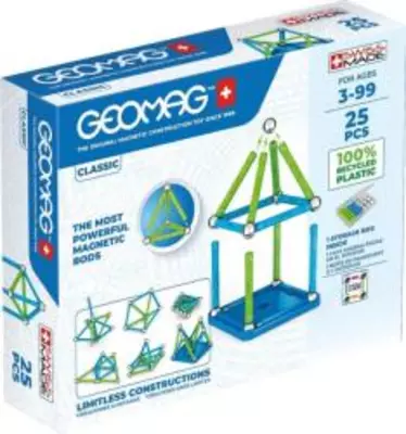 Geomagworld Geomag Green Line Classic 25 db-os mágneses építőjáték (20GMG00275)