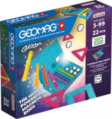 Geomagworld Geomag Glitter 22 db-os mágneses építőjáték (20GMG00534)