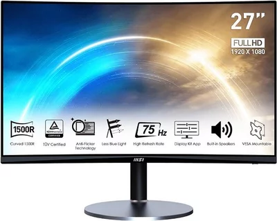 27" MSI PRO MP272C Ívelt LCD monitor
