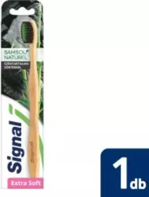 SIGNAL fogkefe Bamboo Natural Charcoal extra soft, 1 db