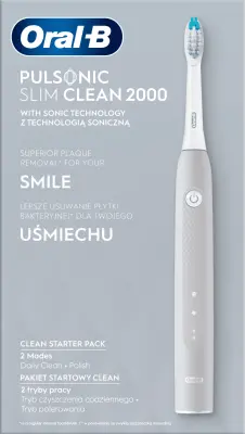 Oral-B Elektromos fogkefe pulsonic sc2000 szürke, 1 db