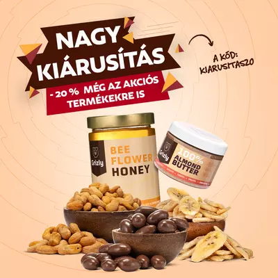 Nagy termékkiárusítás (20% kedvezmény)