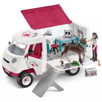 Schleich 42439 Lovasklub mobil állatorvos hannoveri játékkészlettel