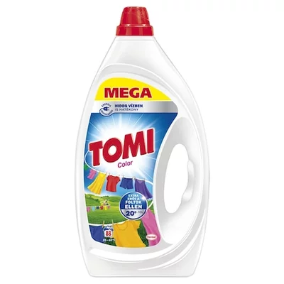 2x Tomi Max Power Color mosógél, 88 mosás, 3960 ml