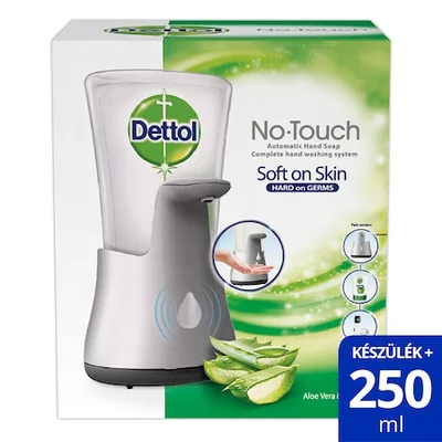 Dettol Érintés nélküli kézmosó készülék + Aloe Vera és E-vitamin utántöltő, 250ml