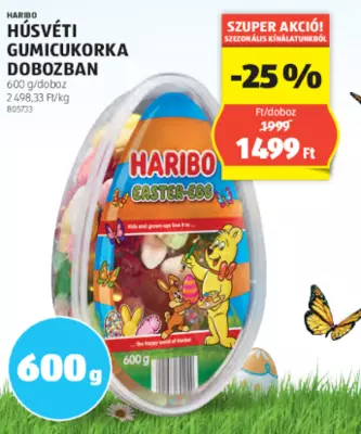 Húsvéti gumicukorka dobozban, 600 g