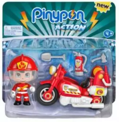 Pinypon Action & reaction tűzoltó motorbiciklivel