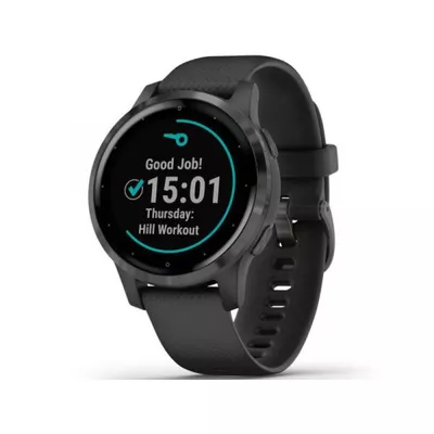 Garmin Vívoactive 4S Fekete Szürke Csattal (010-02172-13)
