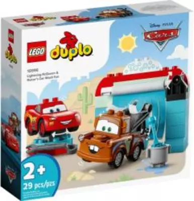 LEGO DUPLO® - Disney Villám McQueen és Matuka vidám autómosása (10996)
