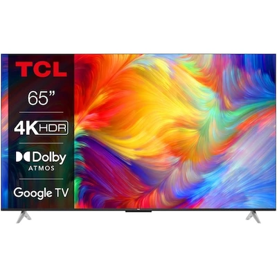 TCL LED TV 65P638, 164 cm, Smart Google 4K Ultra HD, F energiaosztály