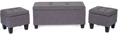 Pad szett + 2 kisszék BENCH-POUF