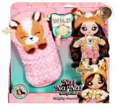 MGA Entertainment Na! Surprise: Myra Woods baba szarvas mintájú hálózsákkal (579380EUC)