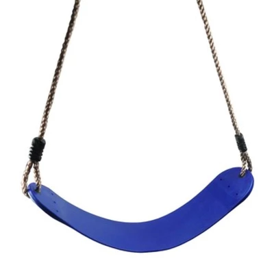 Műanyag, hajlékony hintaülőke – PP kötéllel kék