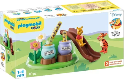 Playmobil 1.2.3 & Disney: Micimackó Tigris méhecskés kertje 71317 építőjáték