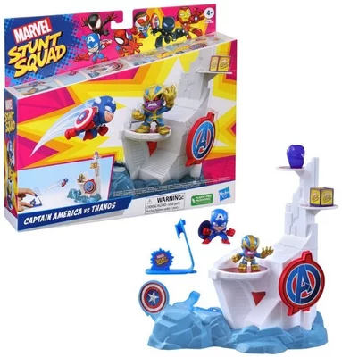 Marvel Stunt and Squad Amerika Kapitány vs. Thanos Játékszett figura szett