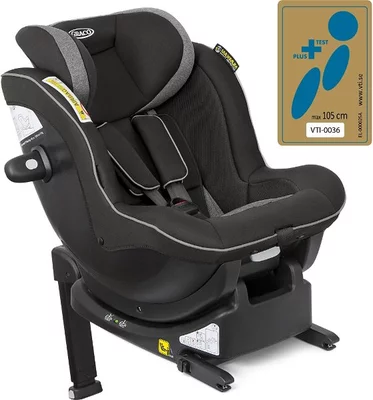 GRACO Ascent Black (40–105 cm/19 kg-ig), bázistalp nélkül gyerekülés