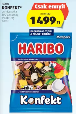 Haribo Konfekt gumicukorka, 500 g