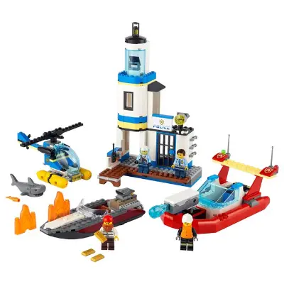 LEGO® City 60308 Tengerparti rendőrségi és tűzoltó küldetés