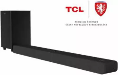 TCL TS8212 Dolby Atmos Sound Bar vezeték nélküli mélynyomóval, 300W, Bluetooth, Fekete